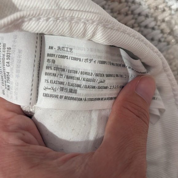 Abercrombie & Fitch The Skinny High Rise White Jeans - Distressed - Size 12 - Picture 5 of 10